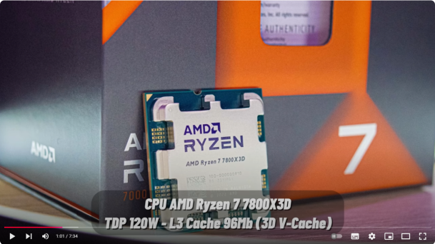 Build PC Chiến Game Đỉnh Với AMD Ryzen™ 7 7800X3D Và RX 7800 XT