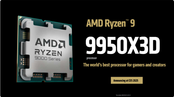 AMD trình làng Ryzen™ 9 9950X3D, “con chip tốt nhất dành cho game thủ và người sáng tạo nội dung”