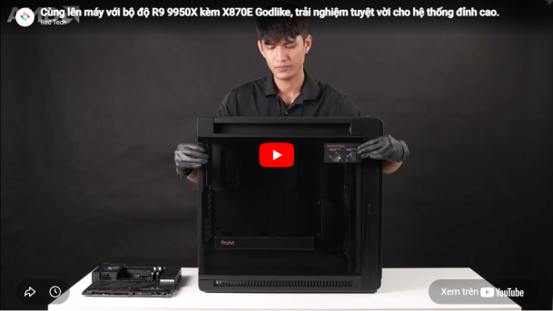 Cùng lên máy với bộ độ R9 9950X kèm X870E Godlike, trải nghiệm tuyệt vời cho hệ thống đỉnh cao.