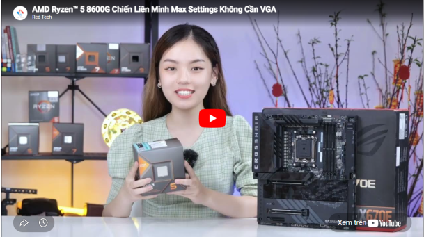 AMD Ryzen™ 5 8600G Chiến Liên Minh Max Settings Không Cần VGA